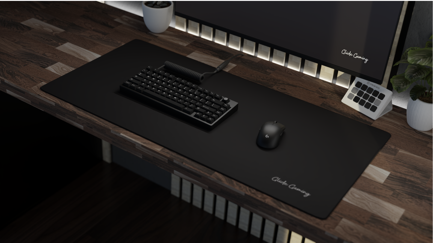 Midnight Black Large Mousepad